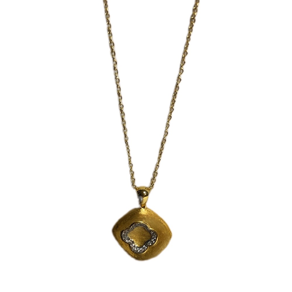 Gold Clover Vintage Style Necklace